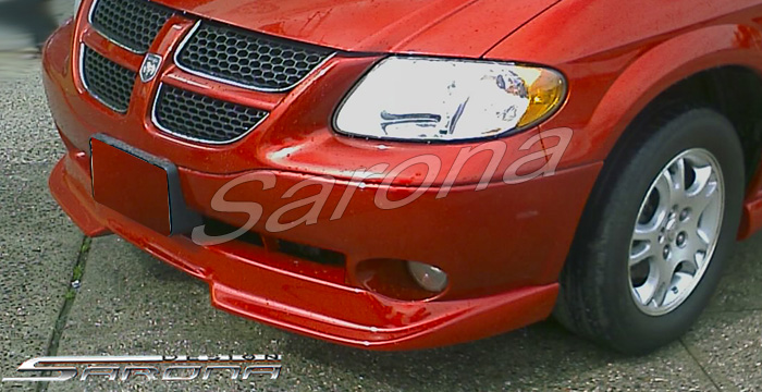 Custom Dodge Caravan Front Bumper Add-on  Mini Van Front Lip/Splitter (2001 - 2006) - $390.00 (Part #DG-004-FA)